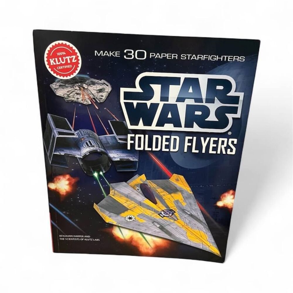 Star Wars Folded Flyers Craft Kit Book Klutz 2012 NEW